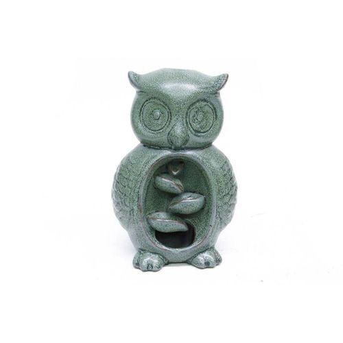 Seramik Baykuş Model Geri Akışlı Tütsülük