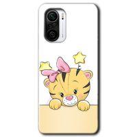 Xiaomi Redmi K40 Pro HD Baskılı Kılıf + 9D Tam Ekran Koruyucu - Sevimli Kedi