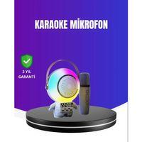 Rgb Işıklı Astronot Bluetooth Hoparlör Karaoke Mikrofonlu