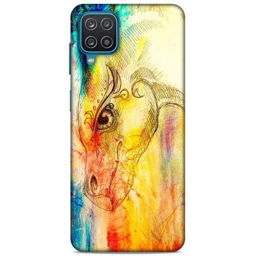 Lopard Samsung Galaxy A12 Uyumlu Kılıf Manipülasyon ☻ (35) Fit Design Kılıf Baskılı