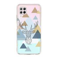 Huawei P40 Lite Polygon Deer Premium Şeffaf Silikon Kılıf