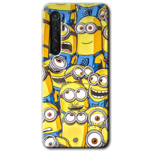 Xiaomi Mi Note 10 Lite Kılıf HD Desen Baskılı Arka Kapak + Temperli Cam - Minion Ordusu