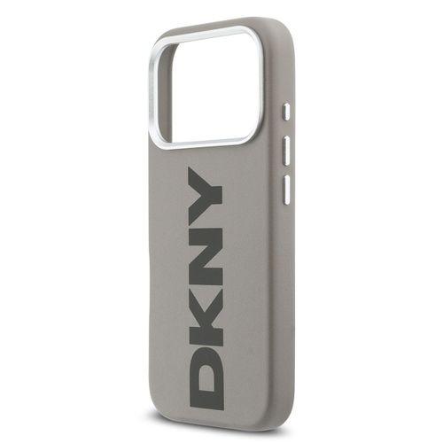 Apple iPhone 17 Pro Kılıf DKNY Orjinal Lisanslı M-safe Şarj Özellikli PU Büyük Dikey Logolu Kapak