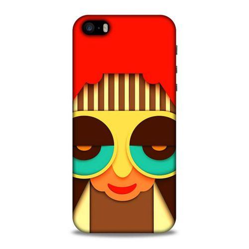 Lopard Apple iPhone SE Uyumlu Kılıf Soyut Sanat (5) Baskılı Koruma Kabı