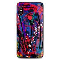 Lopard Xiaomi Mi A2 Lite Uyumlu Kılıf Soyut Sanat (46) Desenli Core Armor Kılıf