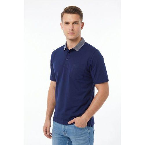 Erkek Büyük Beden Polo Yaka Cepli Kısa Kollu Tişört T6275 BGL-ST05556