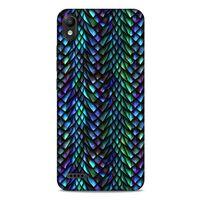 LG K20 2019 Kılıf Dragons (1) Kılıfı Ejderha Pulları Rainbow