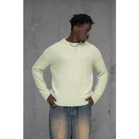 Oversize Kırçıllı Tüylü Sıfır Yaka Salaş Spor Kazak