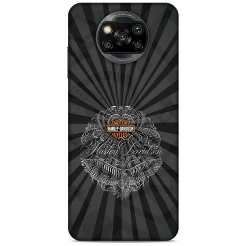 Xiaomi Redmi Poco X3 Uyumlu Kılıf Motorsiklet (40) Fit Silikon Kılıf Harley