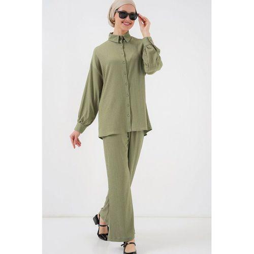 Örme Tesettür Alt Üst Takım 6711 - Çağla