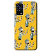 Oppo A55 Kılıf HD Desen Baskılı Arka Kapak + Temperli Cam - Rick Felsefesi