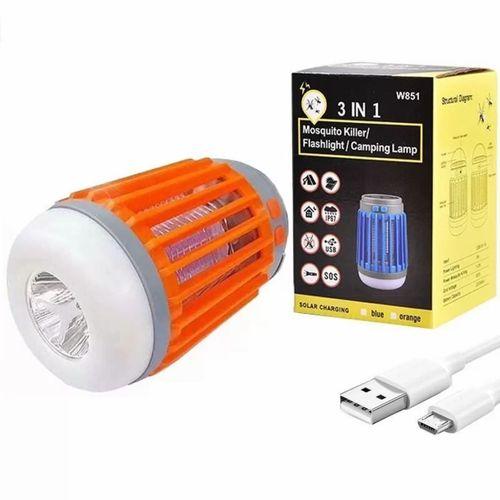 W851 Usbli Solar Sinek Öldürücü Özellikli 3ın1 Kamp Feneri