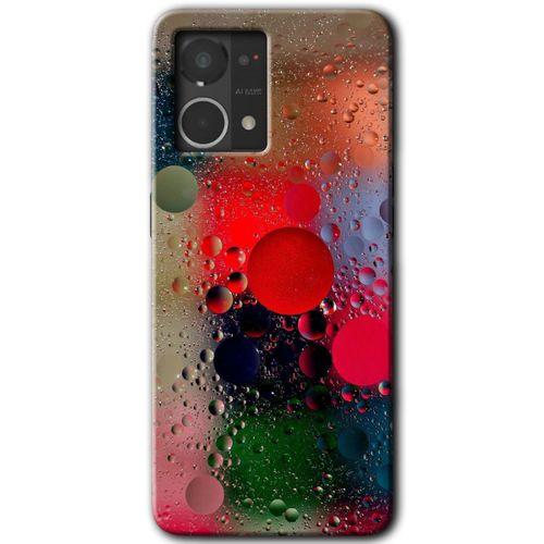 Potkal Hediye Fabrikası Oppo Reno 7 4G Kılıf HD Desen Baskılı Arka Kapak - Wet Bubbles