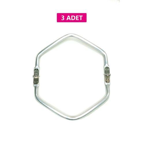 Gizli Metal Çanta Bursu – 3 Adet - 22 cm - Metal Çanta Aparatı Çanta Aksesuarı