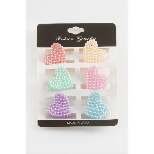 6 Adet Karışık Renkli Minik Mandal Toka 2,5 cm