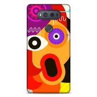 Lopard LG K61 Uyumlu Kılıf Soyut Sanat (12) Desenli Koruyucu Silikon