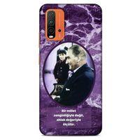 Lopard Xiaomi Redmi Note 9 4g Uyumlu Kılıf Atatürk (10) Full Koruma Kılıfı