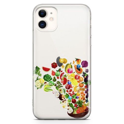 Apple iPhone 11 Kılıf Vitamin Tablosu Arka Kapak Koruma Desenli Full Koruyucu