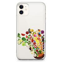 Apple iPhone 11 Kılıf Vitamin Tablosu Arka Kapak Koruma Desenli Full Koruyucu