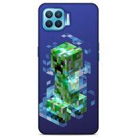 Lopard Oppo Reno 4 Lite Uyumlu Kılıf PiXel (37) Silicone Cover Creeper MC