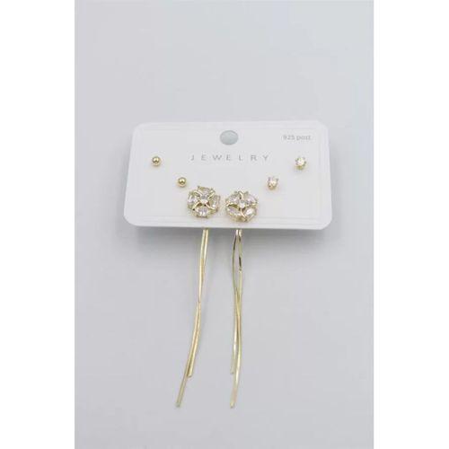 Çoklu Set Küpe - Altın