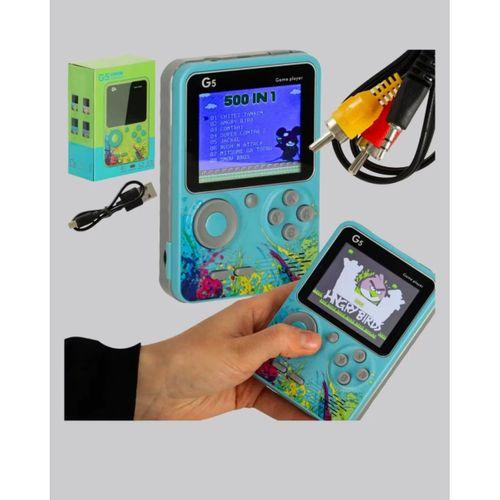 G5 Taşınabilir Retro Game Box 500 Oyunlu Şarjlı Mini Oyun Konsolu
