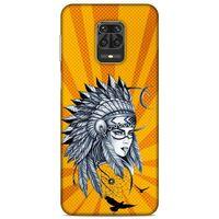 Lopard Xiaomi Redmi Note 9 Pro Uyumlu Kılıf Tattoo's (45) Liquid Air Kılıf Kızılderili Dövmesi