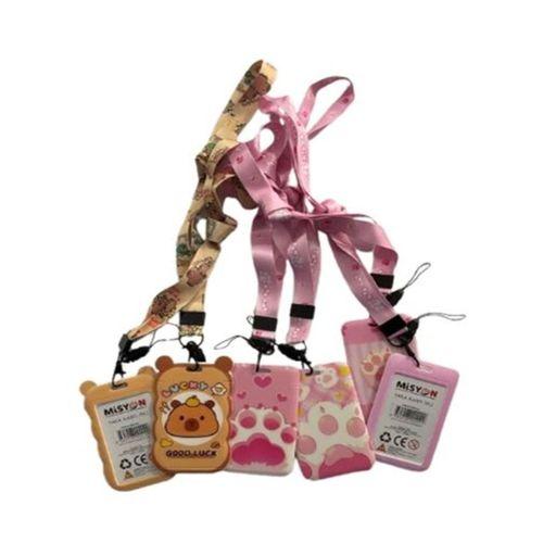Misyon Luck-Cute Cat Yaka Kartı Kabı İpli Yoyolu - 3 adet