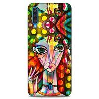 Lopard Samsung Galaxy A50 Uyumlu Kılıf Sürreal Yüzler ♀ (3) Kapak Baskılı