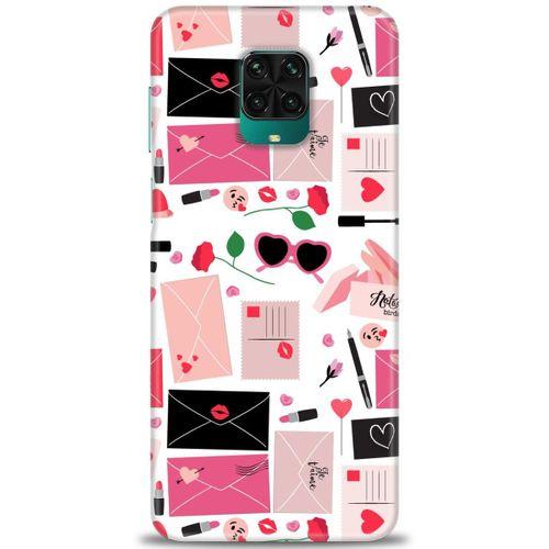 Xiaomi Redmi Note 9S Kılıf HD Baskılı Kılıf - Je Taime + Tam Ekran Koruyucu