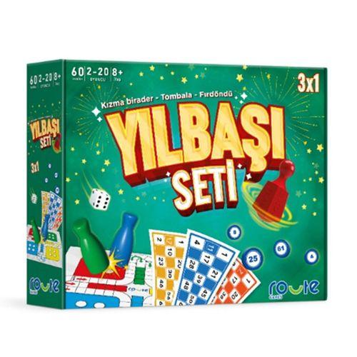 Route Yılbaşı Seti 3Lü Oyun Seti Tombala Fırdöndü Kızma Birader
