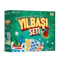 Route Yılbaşı Seti 3Lü Oyun Seti Tombala Fırdöndü Kızma Birader