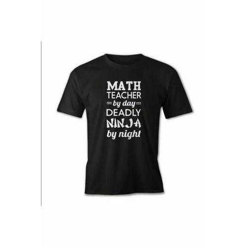 24 Kasım Öğretmenler Günü Hediye Baskılı Oversize Bisiklet Yaka T-shirt - Siyah