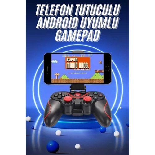 Joystik Gamepad Bluetooth Telefon Tutucu Oyun Kolu Telefon Android Uyumlu