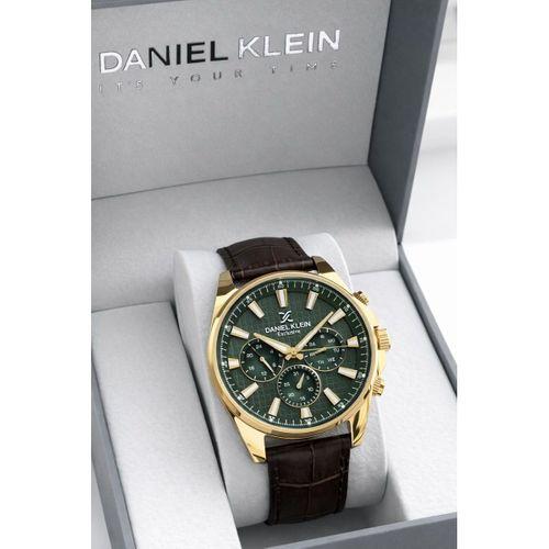 Daniel Klein Erkek Kol Saati 30 Metre Suya Dayanıklı Deri Kordon + Bileklik Hediyeli VS.BLKT.0822