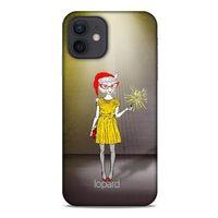 Apple iPhone 12 Kılıf FunnyMaX (32) Soft Silikon Kılıf Turuncu Kahve