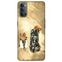 Oppo Reno 4 Kılıf Köpek Kıyafetleri (32) Soft Silikon Kılıf Golden Kapişonlu Polar