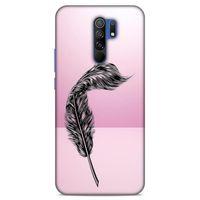 Lopard Xiaomi Redmi 9 Uyumlu Kılıf Tattoo's (29) Arka Koruma Kılıfı Tüy Dövmesi