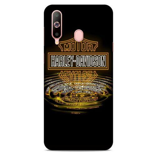 Samsung Galaxy A60 Uyumlu Kılıf Motorsiklet (35) Fit Design Kılıf Harley Davidson