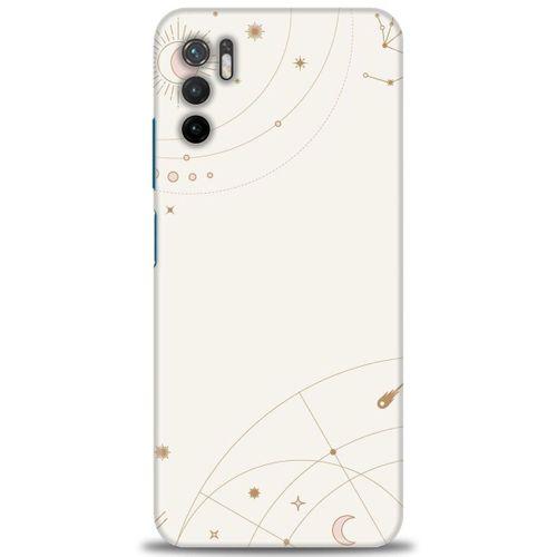 Xiaomi Redmi Note 10 5G Kılıf HD Baskılı Kılıf - Yıldız Haritası + Tam Ekran Koruyucu