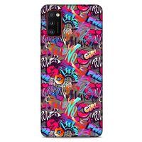 Lopard Samsung Galaxy A41 Uyumlu Kılıf Graffitix (8) Baskılı Kılıf