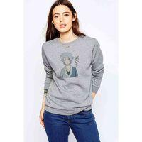 Anime Naruto Movies Baskılı Gri Kadın Sweatshirt