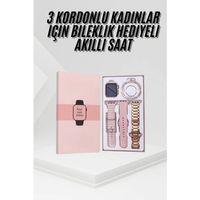 Yeni Nesil Kadın Akıllı Saat Rose Gold Android Ve İos Uyumlu