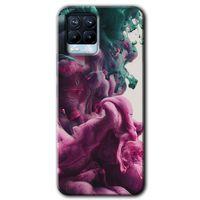 MRCİLETİSİM Realme 8 Pro Kılıf Baskılı Kapak - Liquid Cloud + 5D Tam Kaplayan Cam