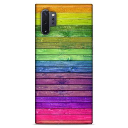 Lopard Samsung Galaxy Note 10 Plus Uyumlu Kılıf Wood'X (26) Tpu Silikon Kılıf Desenli