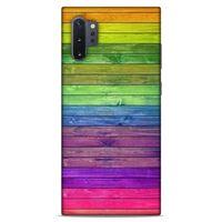 Lopard Samsung Galaxy Note 10 Plus Uyumlu Kılıf Wood'X (26) Tpu Silikon Kılıf Desenli
