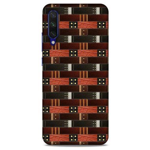 Xiaomi Mi A3 Kılıf Patchwork (19) Kılıfları Kahve Turuncu