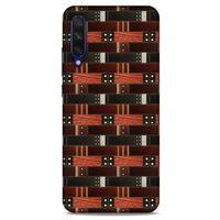 Xiaomi Mi A3 Kılıf Patchwork (19) Kılıfları Kahve Turuncu