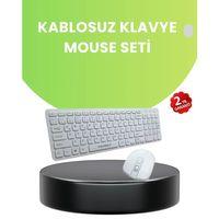Ergonomik Kablosuz Klavye Mouse Takımı - Tam Boy, Sessiz Ve Güvenilir