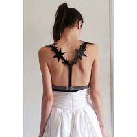 Yıldız Detaylı Şık Deri Kemer Harness - Brf634